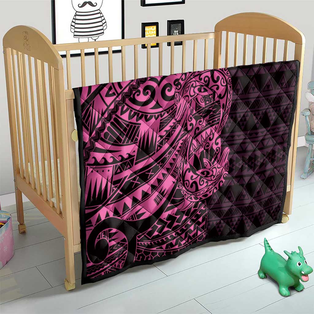 Pink Couple Dolphins Maori Polynesian Style Quilt LT9 - Polynesian Pride