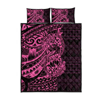 Pink Couple Dolphins Maori Polynesian Style Quilt Bed Set LT9 - Polynesian Pride