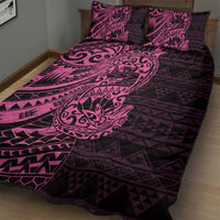 Pink Couple Dolphins Maori Polynesian Style Quilt Bed Set LT9 - Polynesian Pride