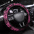 Pink Couple Dolphins Maori Polynesian Style Steering Wheel Cover