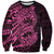 Pink Couple Dolphins Maori Polynesian Style Sweatshirt