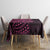 Pink Couple Dolphins Maori Polynesian Style Tablecloth