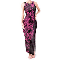 Pink Couple Dolphins Maori Polynesian Style Tank Maxi Dress LT9 Women Pink - Polynesian Pride