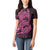 Pink Couple Dolphins Maori Polynesian Style Women Polo Shirt