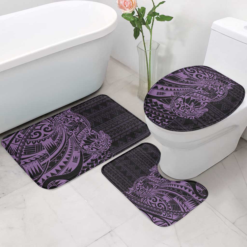 Purple Couple Dolphins Maori Polynesian Style Bathroom Set LT9 - Polynesian Pride