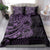 Purple Couple Dolphins Maori Polynesian Style Bedding Set