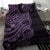 Purple Couple Dolphins Maori Polynesian Style Bedding Set