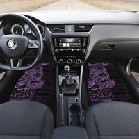 Purple Couple Dolphins Maori Polynesian Style Car Mats LT9 Set 2pcs - Front Purple - Polynesian Pride