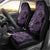 Purple Couple Dolphins Maori Polynesian Style Car Seat Cover