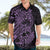 Purple Couple Dolphins Maori Polynesian Style Hawaiian Shirt