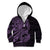 Purple Couple Dolphins Maori Polynesian Style Kid Hoodie