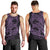 Purple Couple Dolphins Maori Polynesian Style Men Tank Top