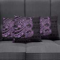 Purple Couple Dolphins Maori Polynesian Style Pillow Cover LT9 - Polynesian Pride