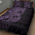 Purple Couple Dolphins Maori Polynesian Style Quilt Bed Set