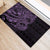 Purple Couple Dolphins Maori Polynesian Style Rubber Doormat