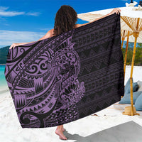 Purple Couple Dolphins Maori Polynesian Style Sarong LT9 One Size 44 x 66 inches Purple - Polynesian Pride