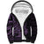 Purple Couple Dolphins Maori Polynesian Style Sherpa Hoodie