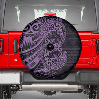 Purple Couple Dolphins Maori Polynesian Style Spare Tire Cover LT9 - Polynesian Pride