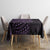 Purple Couple Dolphins Maori Polynesian Style Tablecloth