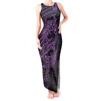 Purple Couple Dolphins Maori Polynesian Style Tank Maxi Dress LT9 Women Purple - Polynesian Pride