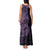 Purple Couple Dolphins Maori Polynesian Style Tank Maxi Dress