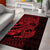 Red Couple Dolphins Maori Polynesian Style Area Rug