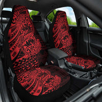 Red Couple Dolphins Maori Polynesian Style Car Seat Cover LT9 One Size Red - Polynesian Pride