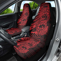 Red Couple Dolphins Maori Polynesian Style Car Seat Cover LT9 - Polynesian Pride