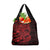 Red Couple Dolphins Maori Polynesian Style Grocery Bag