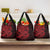 Red Couple Dolphins Maori Polynesian Style Grocery Bag