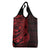 Red Couple Dolphins Maori Polynesian Style Grocery Bag