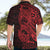 Red Couple Dolphins Maori Polynesian Style Hawaiian Shirt