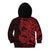 Red Couple Dolphins Maori Polynesian Style Kid Hoodie