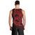 Red Couple Dolphins Maori Polynesian Style Men Tank Top