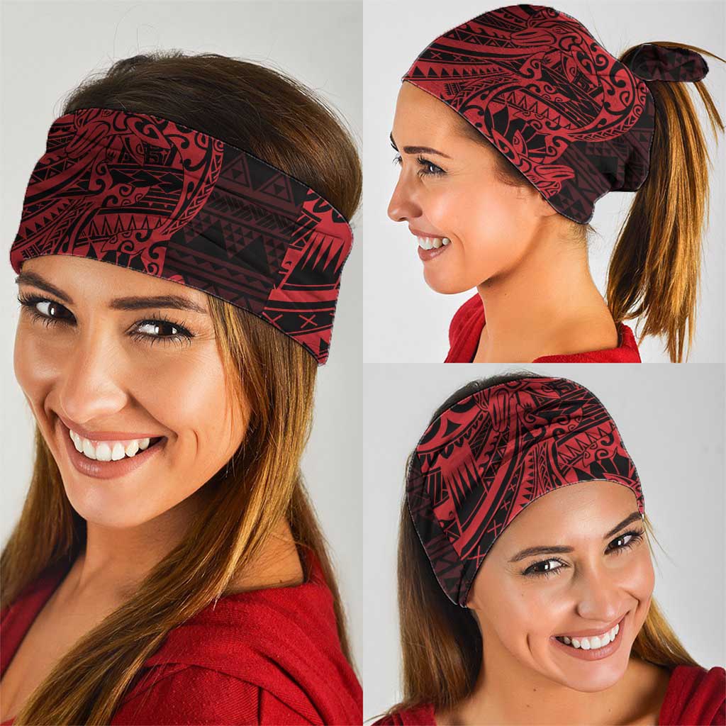 Red Couple Dolphins Maori Polynesian Style Neck Gaiter LT9 - Polynesian Pride