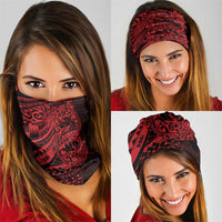 Red Couple Dolphins Maori Polynesian Style Neck Gaiter LT9 - Polynesian Pride