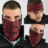 Red Couple Dolphins Maori Polynesian Style Neck Gaiter LT9 - Polynesian Pride