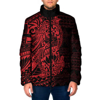 Red Couple Dolphins Maori Polynesian Style Padded Jacket LT9 Men Red - Polynesian Pride