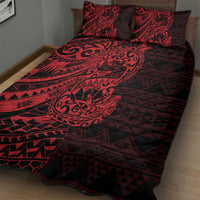 Red Couple Dolphins Maori Polynesian Style Quilt Bed Set LT9 - Polynesian Pride