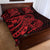 Red Couple Dolphins Maori Polynesian Style Quilt Bed Set