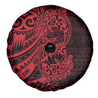 Red Couple Dolphins Maori Polynesian Style Spare Tire Cover LT9 - Polynesian Pride
