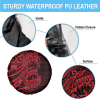 Red Couple Dolphins Maori Polynesian Style Spare Tire Cover LT9 - Polynesian Pride