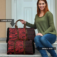 Red Couple Dolphins Maori Polynesian Style Travel Bag LT9 - Polynesian Pride