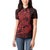 Red Couple Dolphins Maori Polynesian Style Women Polo Shirt