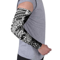 White Couple Dolphins Maori Polynesian Style Arm Sleeves LT9 - Polynesian Pride