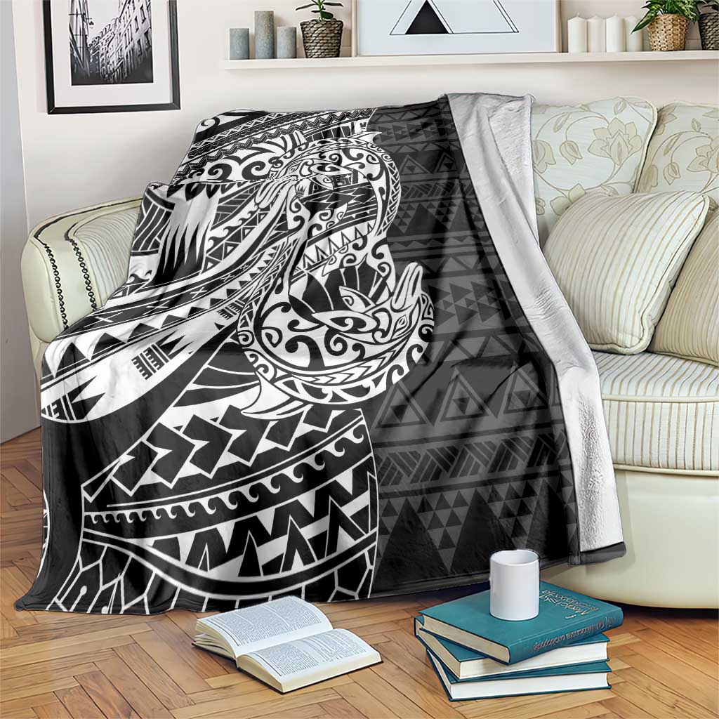 White Couple Dolphins Maori Polynesian Style Blanket LT9 White - Polynesian Pride