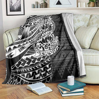White Couple Dolphins Maori Polynesian Style Blanket LT9 White - Polynesian Pride