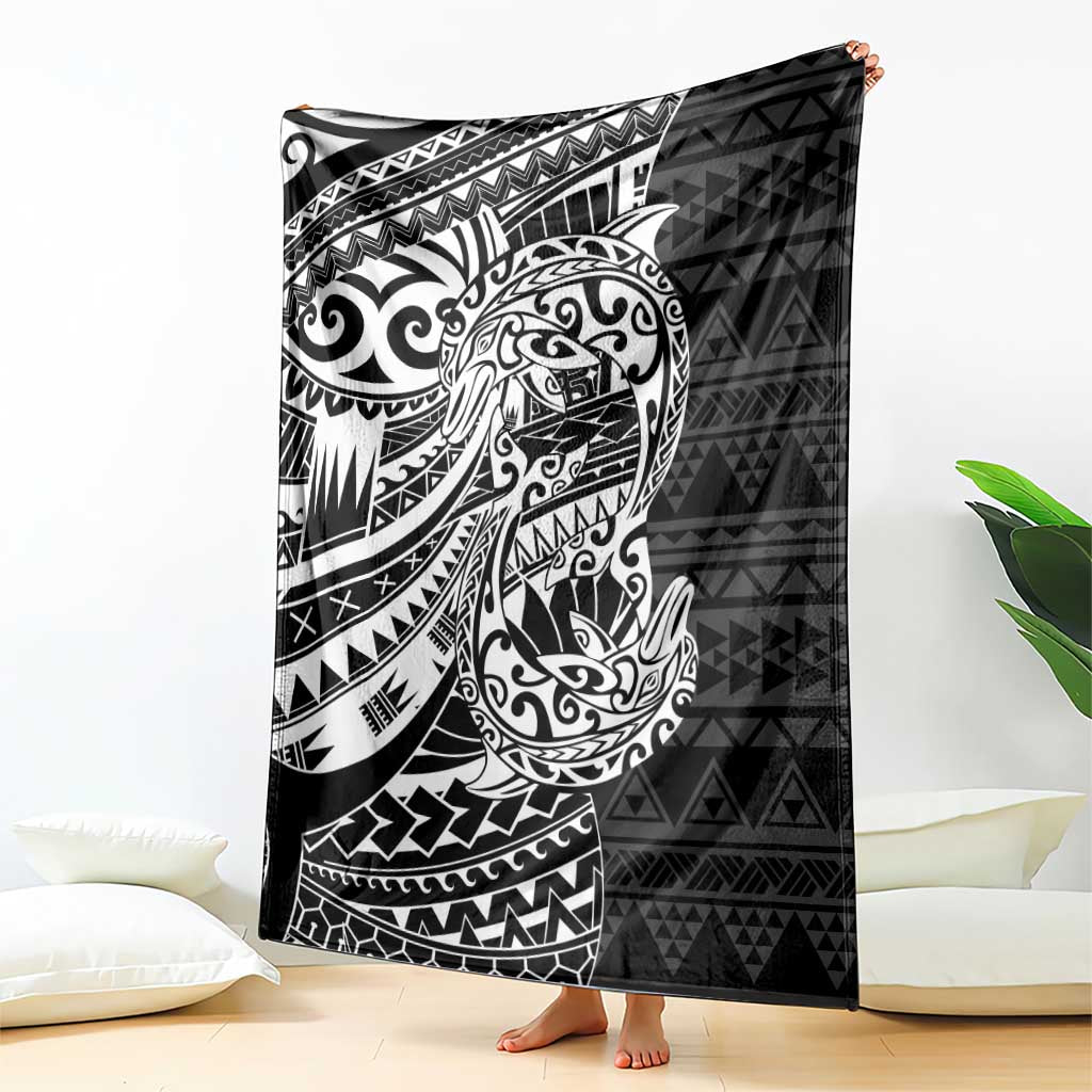 White Couple Dolphins Maori Polynesian Style Blanket LT9 - Polynesian Pride