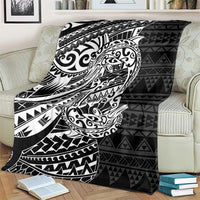 White Couple Dolphins Maori Polynesian Style Blanket LT9 - Polynesian Pride