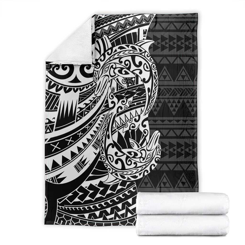 White Couple Dolphins Maori Polynesian Style Blanket LT9 - Polynesian Pride